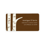 Birch Trees Address Label labels
