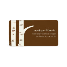 Birch Trees Address Label