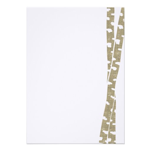 Birch Trees and Burlap Bridal Shower Personalized Invites