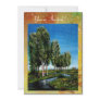 BIRCH TREES IN TUSCANY,green brown yellow sparkles Invites