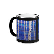 birch trees mug