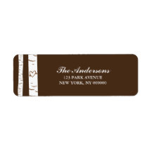 Birch Trees Return Address Labels