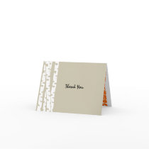 Birch Trees Thank You Note Greeting Cards