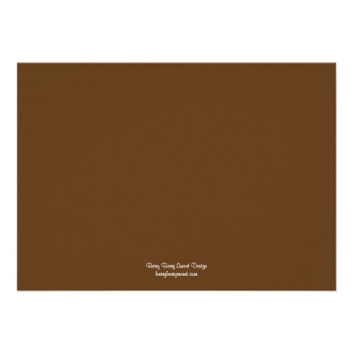 Birch Trees Wedding Invitation - Chocolate