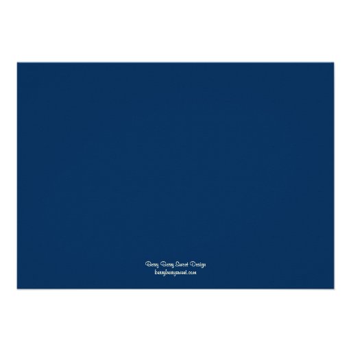 Birch Trees Wedding Invitation - Navy