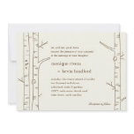 Birch Trees Wedding Invitation - Sketchy