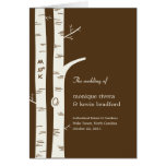 Birch Trees Wedding Program Card