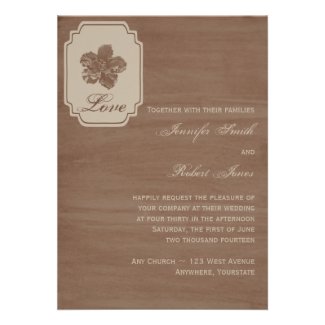 Birch Wood Beauty Fall Wedding Invitation