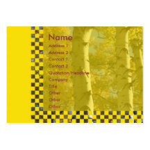 Birches Profile Card Business Card Templates