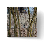 Bird Among Trees Pinback Button