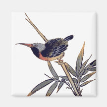 bird and bamboo 2 magnet