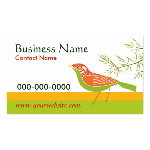 Bird and Bamboo Business Card