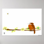 Bird and Bee Print