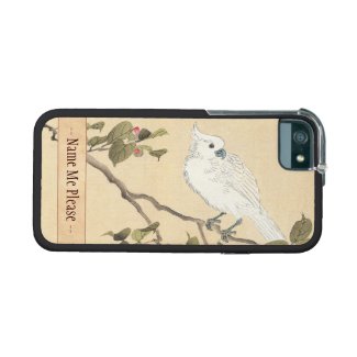 Bird and Flower Album, Cockatoo and Camellia Cover For iPhone 5/5S