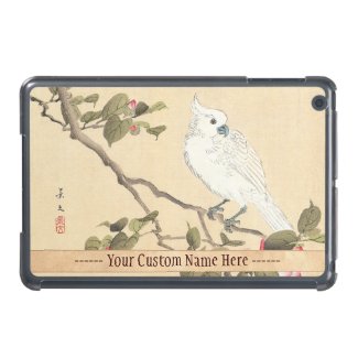 Bird and Flower Album, Cockatoo and Camellia iPad Mini Cover