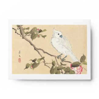 Bird and Flower Album, Cockatoo and Camellia Envelopes