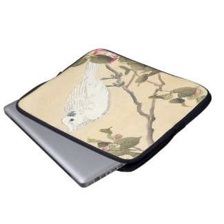 Bird and Flower Album, Cockatoo and Camellia Computer Sleeve