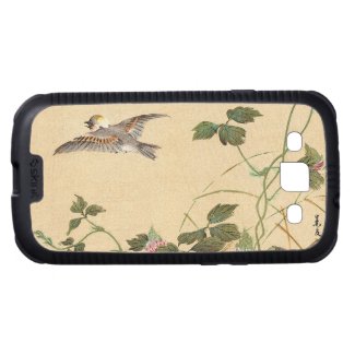 Bird and Flower Album, Japanese Tit and Arrowroot Samsung Galaxy S3 Cover