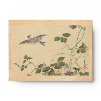 Bird and Flower Album, Japanese Tit and Arrowroot Envelopes