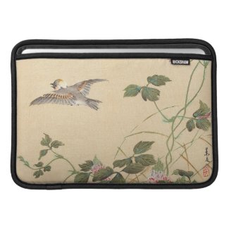 Bird and Flower Album, Japanese Tit and Arrowroot MacBook Air Sleeves