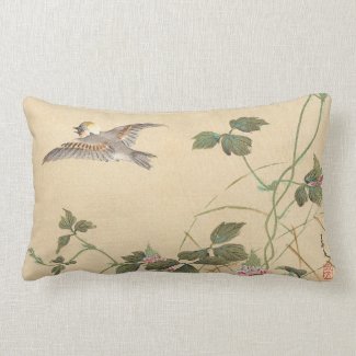 Bird and Flower Album, Japanese Tit and Arrowroot Pillow