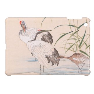 Bird and Flower Album, Wading Cranes vintage art iPad Mini Cases