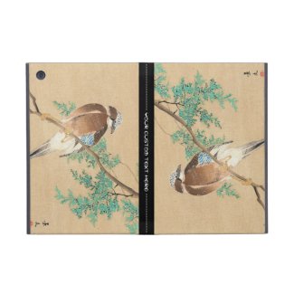 Bird and Flower, Eurasian Jay and Chinese Arborvit iPad Mini Cases