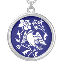 Bird and Flowers Necklaces