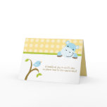 Bird and hippo polkadots baby shower invitation cards
