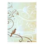 Bird and retro curves Invitation