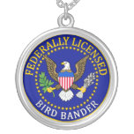 Bird Bander Seal Personalized Necklace