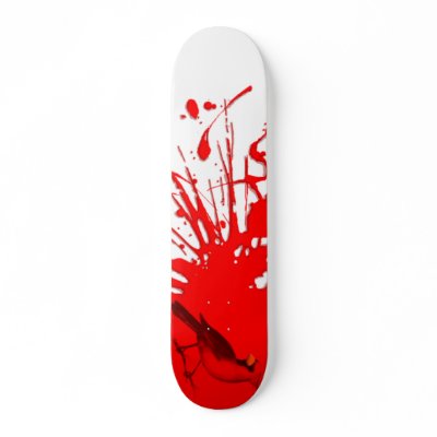 Bird bath skate deck by morbidlady101