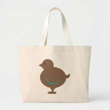 Bird Birds Chick Chicken Cute Cartoon Animal Canvas Bag