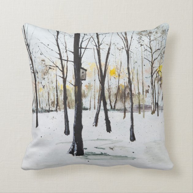 Bird Box Study Ohlsdorf 2013 Throw Pillows