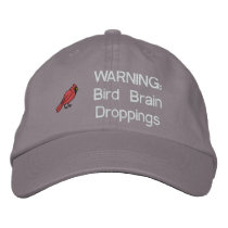 Bird Brain Embroidered Hat embroidered hats