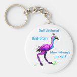 Bird Brain Key Chain