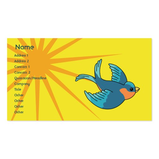 Bird - Business Business Card (front side)