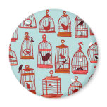 Bird Cages on Blue magnets