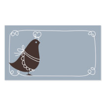 bird chef retro chef catering business card