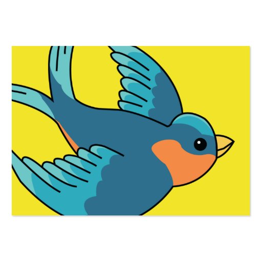 Bird - Chubby Business Card Templates (back side)