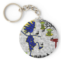 Bird Crazy Clothing Shirt & More Key Chain