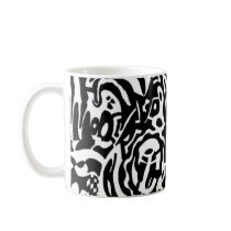 "Bird Creature" Abstract Art mugs by RLMdesignes "Bird Creature" Abstract Art mugs