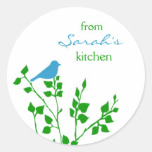 Bird Custom Name Stickers