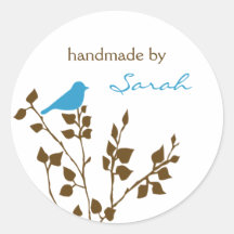 Bird Custom Name Stickers