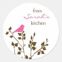 Bird Custom Name Stickers