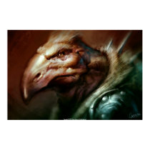 Bird face posters