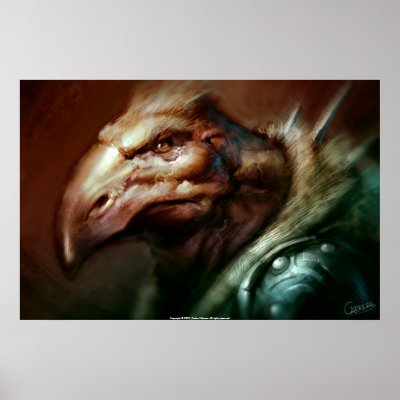Bird face poster by artbycarlos