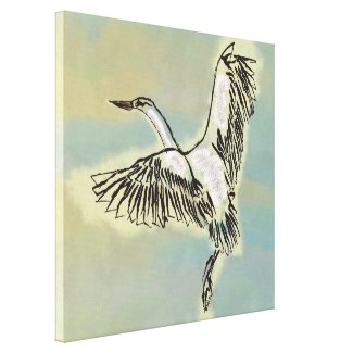 Bird Flying in the Sky Free Wild Bird Affordable Canvas Print