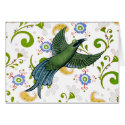 Bird Fractal of Flowers cards