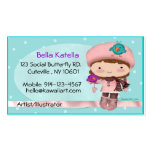Bird Girl Cute Business Card